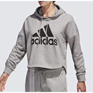 Adidas Cropped Hooded Sweatshirt